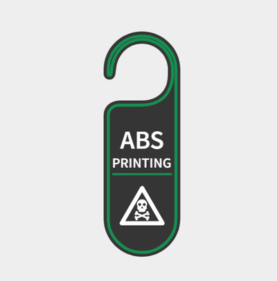 stampa materiale cartello abs by rzhengx arte segni loghi titolare supporto creatore porta attenzione avvertimento messo in guardia warninglogo bambu 3d print model - Mito3D
