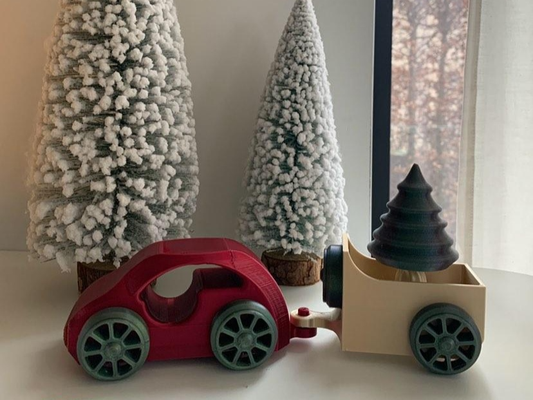 toy christmas car by sk07 skipper07 toys & games tree carriage 3d print model - Mito3D
