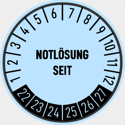 notloesung seit by schlumpfii arte moneta distintivi 3d print model - Mito3D
