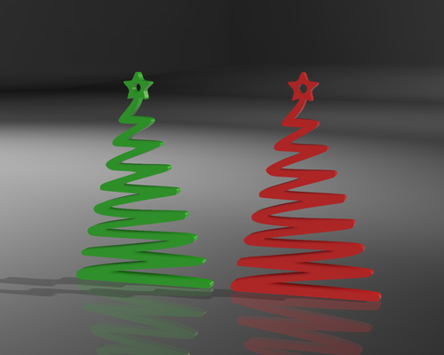 sencillo árbol colgante pendiente navidad by magia estudio 3d casa festividades 2023 decoración árbolnavidad easyprint ams color fácil colgantes 3d print model - Mito3D