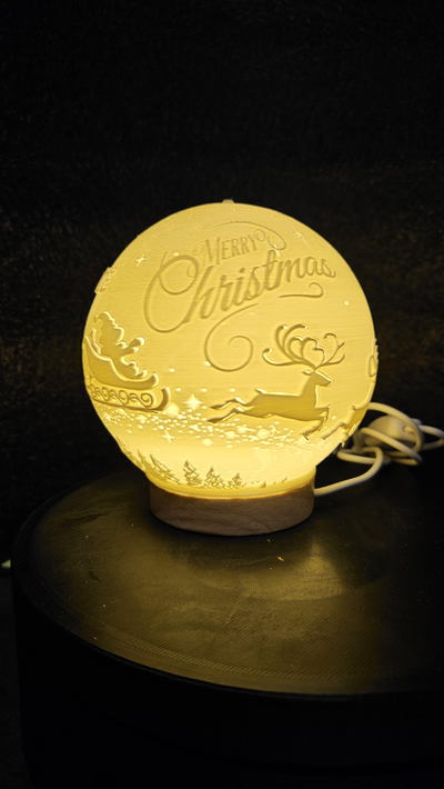 navidad lámpara by día casa decoración arte ligero regalos 3d print model - Mito3D