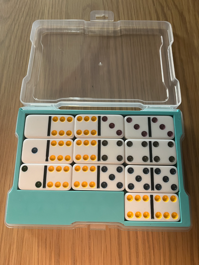 photo caddie double 6 dominos insérer by james clarke jouets jeux planche jeu organisateur photocaddie 3d print model - Mito3D