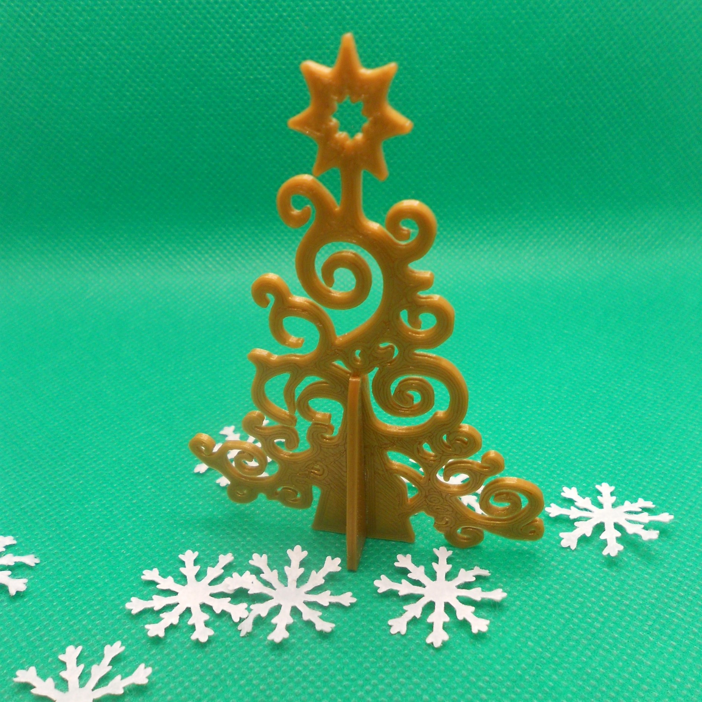 aufwendig weihnachten baum by ladamtla haushalt dekor gold montage erforderlich 3D print model - Mito3D