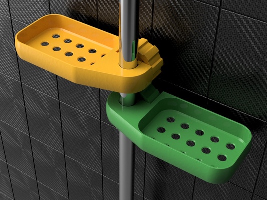 sağlam sabun şampuan tabak duş by threed michael ev halkı modeller banyo dusche aksesuarları düzenleyici sabun tutucu tepsisi kutusu şamplootcu tuvalet malzemeleri seifenschale sabunluk 3d print model - Mito3D