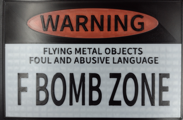 cassetta degli attrezzi cartello by chiave inglese arte segni loghi automobili divertente avvertimento riparazione arrabbiato 3d print model - Mito3D