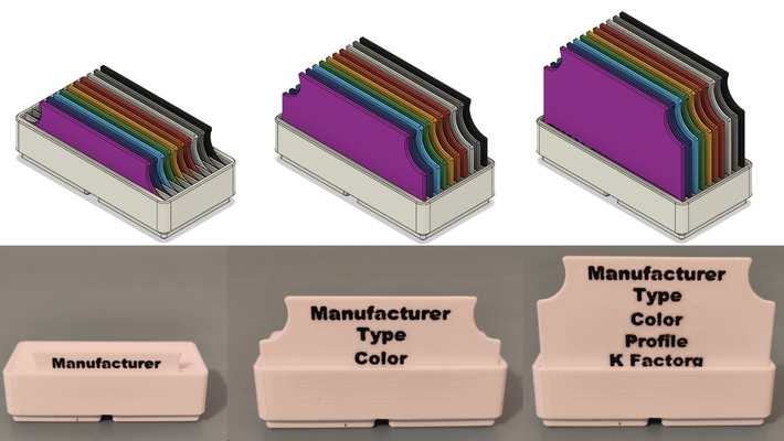 fosbos iplik renk örneği çöp kutusu by asdfgasdfg 3d yazıcı aksesuarlar raf organizasyon organizatör düzenlemek organize ızgara sonluluğu 3d print model - Mito3D