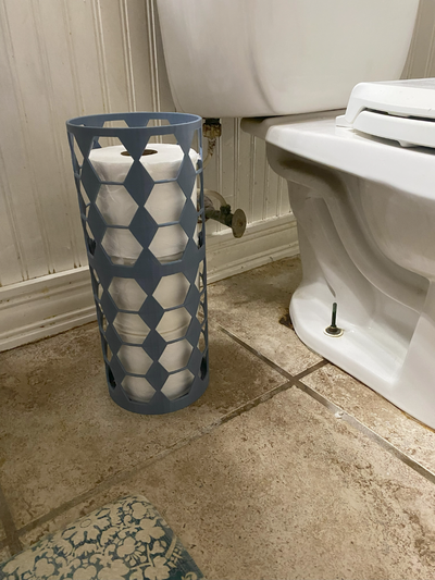 toilet paper holder stand by mattzstudios household house models floor 3 3d print model - Mito3D