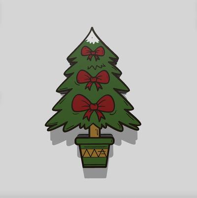 christmas tree lightbox by office3d art models 3d print model - Mito3D