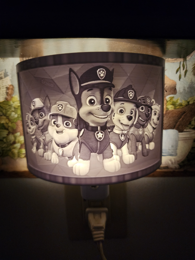 paw patrol lithophane night light by picture it household decor 3d print model - Mito3D