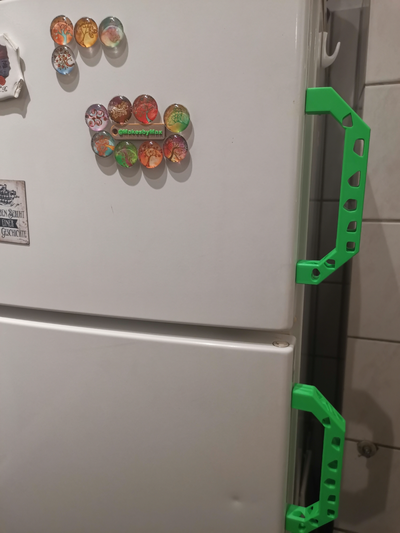 fridge handle voronoi by maximusub3r 3d printer parts kitchen repair functional 3d print model - Mito3D