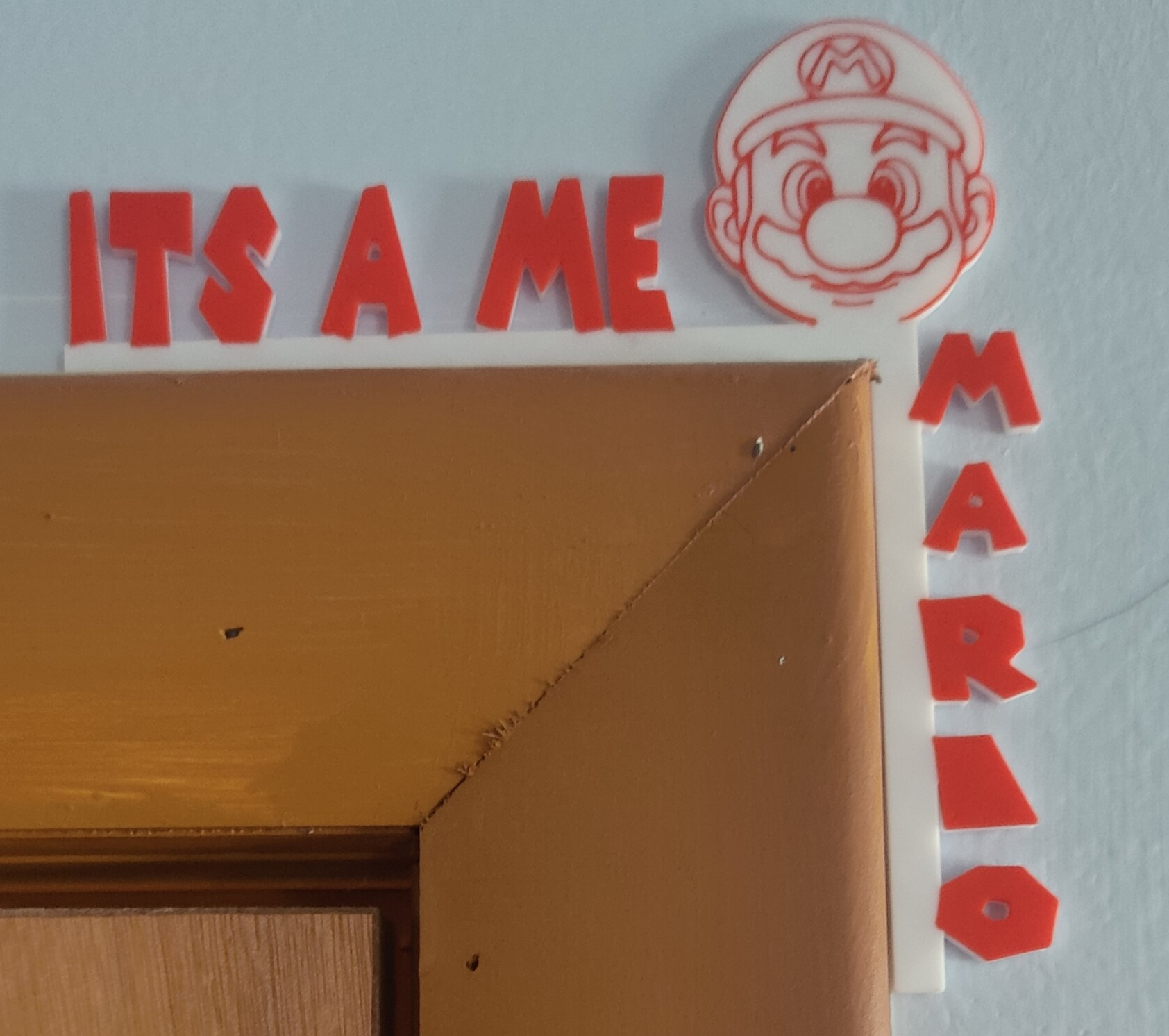 mario tür trimmen by onkel joeys kreationen haushalt dekor super me geschichtet design 3D print model - Mito3D