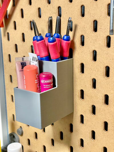 ikea skadis organizing container - t clip by zee solo tools organizers tclip organizer holder 3d print model - Mito3D