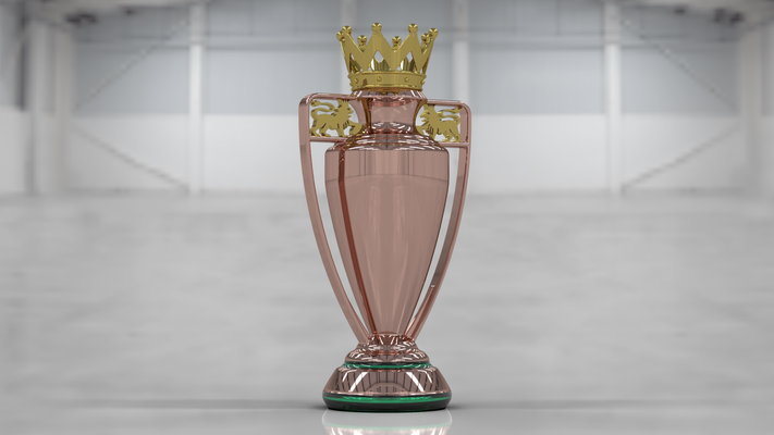 premier league trophy by slavikmis1984ve4 art sculptures cup 3d crown 3d print model - Mito3D