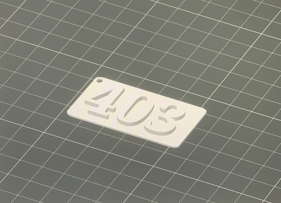 anahtarlık 403 by lux3d sanat işaretler logolar portachiavi numara anahtar 3d print model - Mito3D