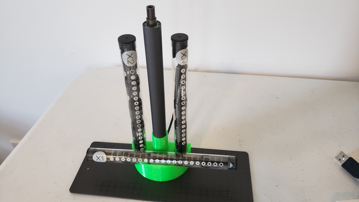 vay çubuğu f1 doluyor rıhtım by yapıcı dave hobi kendin yap elektronik çubuk vidalamak sürücü şarj etmek kulp destek durum kılıf 3d print model - Mito3D