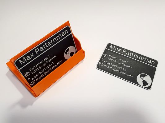 iş kart durum kılıf özelleştirilebilir kartvizitler my işaret by tembel ev halkı ofis kartvizitlik kartvizit sahibi baskı yeri 3d print model - Mito3D