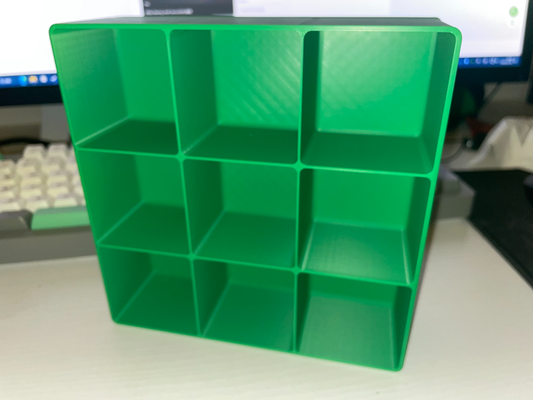 3x3 5cm cube boîte by nucléaire capitaine outils organisateurs cellule cubique rangement 3x3gridfinity 3d print model - Mito3D