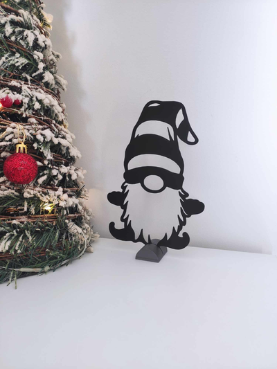 barba gnomo by satisarte arte 2d navidad 2023 decoración hogar hogareña 3d print model - Mito3D