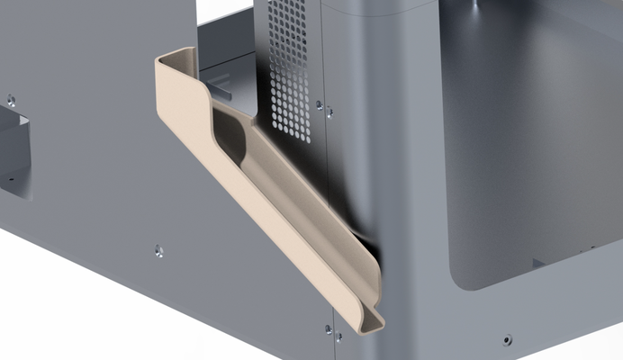 magnetized bambu poop chute x1c x1 p1p remixed by kogooo 3d printer accessories x1cc optimization 3d print model - Mito3D