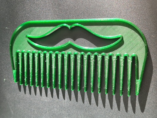 largo dente cabelo pente by slavik mis 1984 ve4 moda modelos 3d homem 3dprinting acessório acessórios barba 3d print model - Mito3D