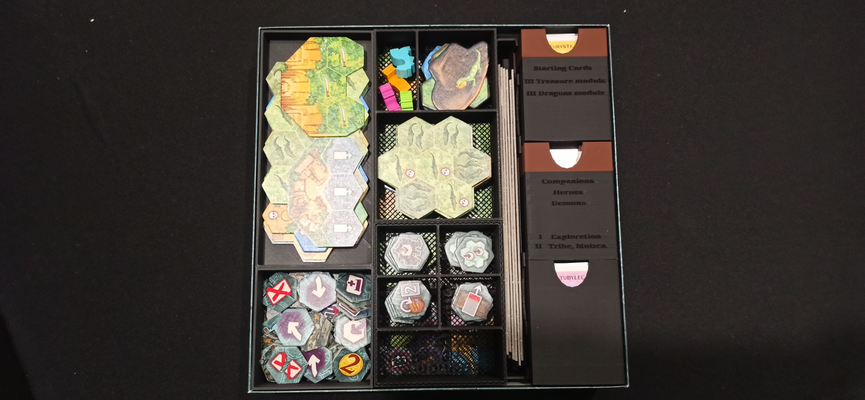 quest el dorado board game insert espansions dragons+treasure&mysterie heros&hexes by ateczek toys & games 3d print model - Mito3D