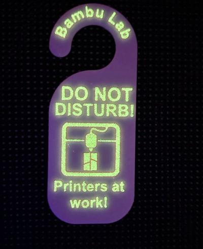 printers at work disturb by impietro household office bambulab printer door 3d print model - Mito3D