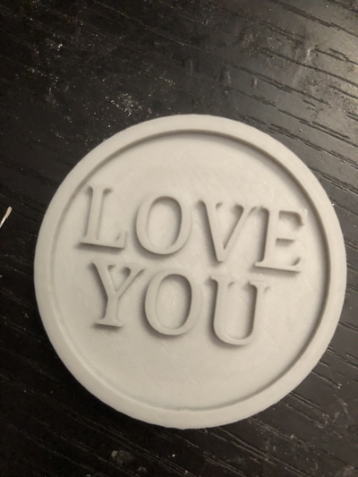 merde l'amour monnaie remixé by mauvaise imprimante art badges retourner nsfw 3d print model - Mito3D