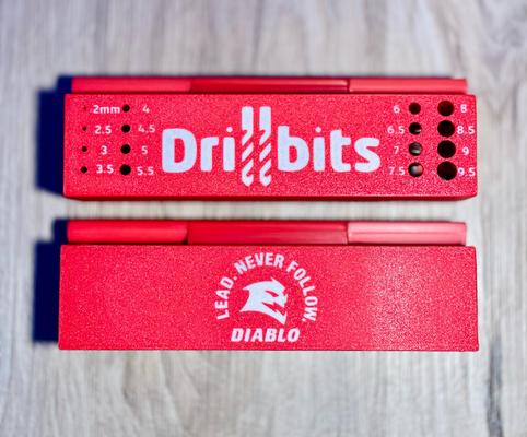 drill bit hinged box by yasoos tools organizers storage diablo 3d print model - Mito3D