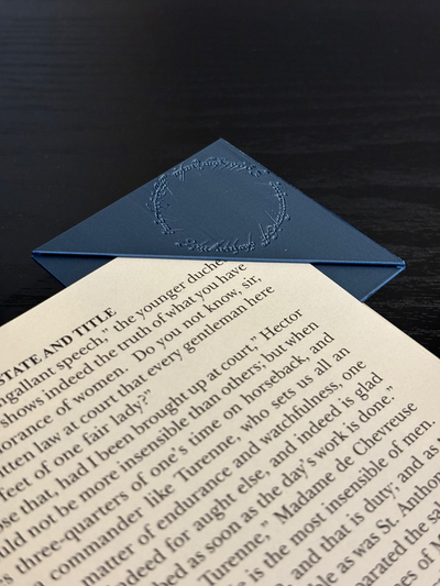 canto marca páginas 1 anel by stevo99 passatempo faça marcador favoritos livro livros ler leitor lendo acessório 3d print model - Mito3D