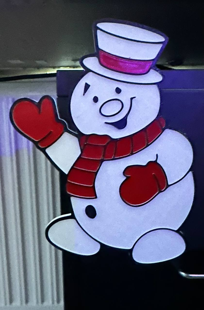 schneeman snowman magnet by ba bazi household festivities christmas party decoration schnee schneemann kuehlschrank weihnacht weihnachten chrismas 3d print model - Mito3D