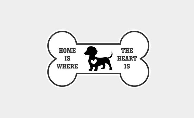 dog sign home wall art pet by 3d prints week signs & logos crate cute sweet gift puppy 3d print model - Mito3D