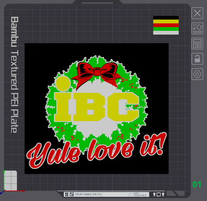 scrooged ibc yule love it logo wall art by angry mammoth 2d christmas bill murray 3d print model - Mito3D