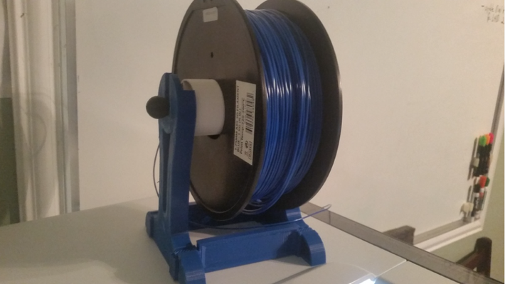 snap spool holder by maker dave 3d printer accessories filament hardware 3d print model - Mito3D