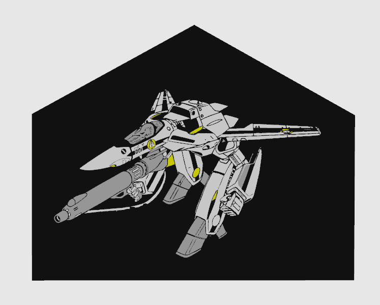 robotech macross veritech kämpfer wächter gerwalk modus licht box zeichen by abonnieren kunst logos anime japan leuchtkasten 3D print model - Mito3D