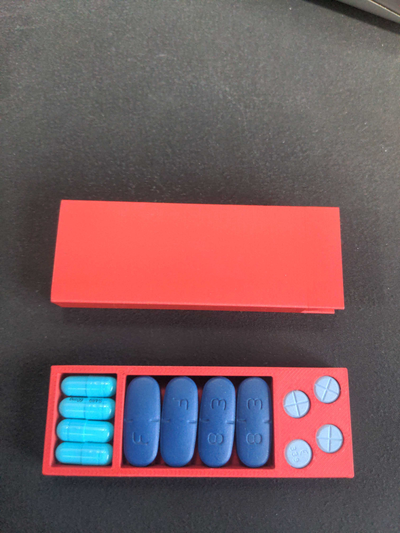 adhd super bundle travel pillcase a short trip by heaphopper tools organizers pill pillbox 3d print model - Mito3D