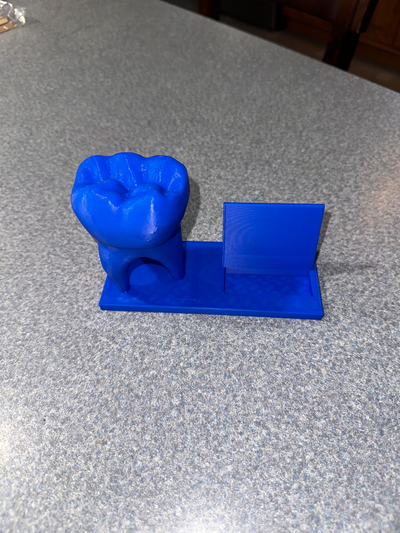 atualizada dente negócio cartão suporte by byer1999 arte esculturas dental 3d print model - Mito3D