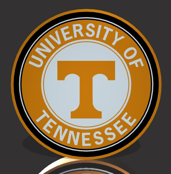 università of tennessee lightbox by geek3designs domestico arredamento volontari energia t ncaa lampada luce 3D print model - Mito3D