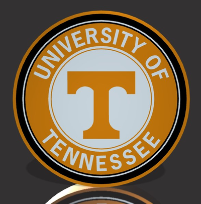 university of tennessee lightbox by geek3designs household decor volunteers power t ncaa lamp light 3d print model - Mito3D