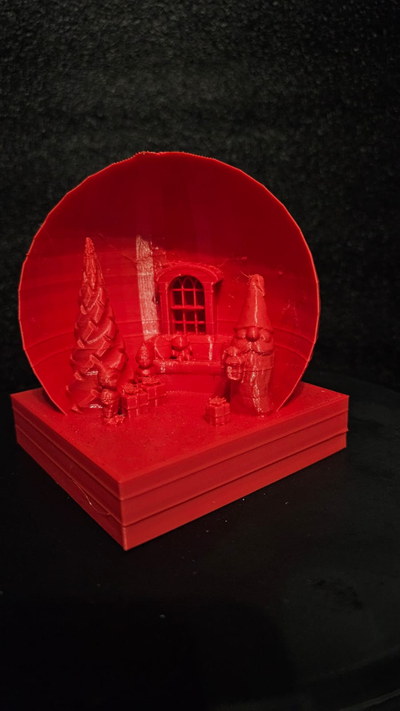 christmas globe decorations by zumdag household decor winter gift ideas 2023 elf santa christmastree 3d print model - Mito3D