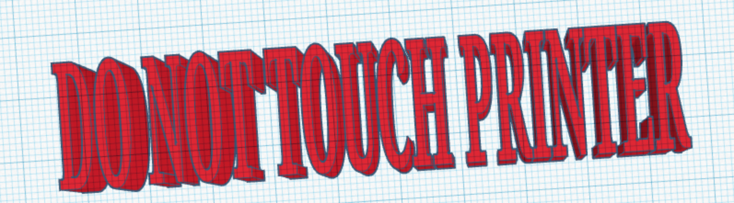 do toucher by bonjour ami art panneaux logos logo 3d print model - Mito3D