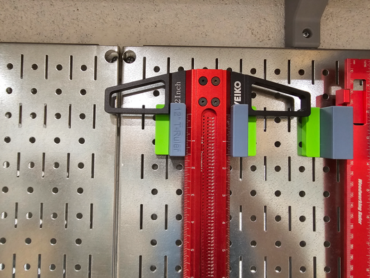 auto t ruler parete controllo montare by occludere utensili organizzatori piazza lavorazione legno negozio pannello forato 3d print model - Mito3D
