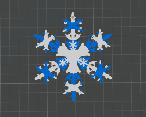 snowflake ornament by burnnoticed household festivities xmas decor christmas 3d print model - Mito3D