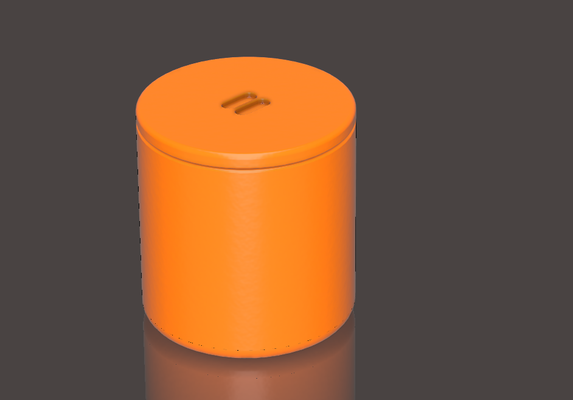 tall container by carter wyatt 3d printer accessories lid large storage screw screwcontainer screwstorage screwlidcontainer conatinerlid largecapacity storagelid 3d print model - Mito3D