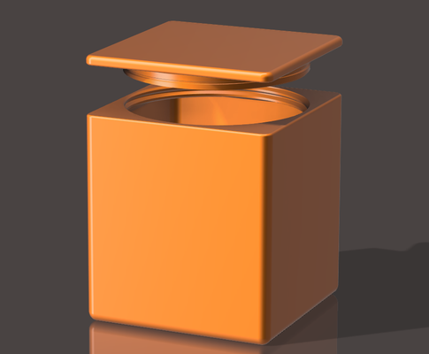 rectángulo almacenamiento envase by carretero wyatt 3d impresora accesorios caja grande tornillo único rectangular 3d print model - Mito3D