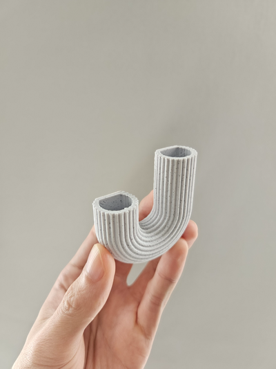 j shape mini vazo by simyacı ev halkı dekor blender buzdolabı mıknatıs mermer filament doku asılabilir eklemek 3d print model - Mito3D