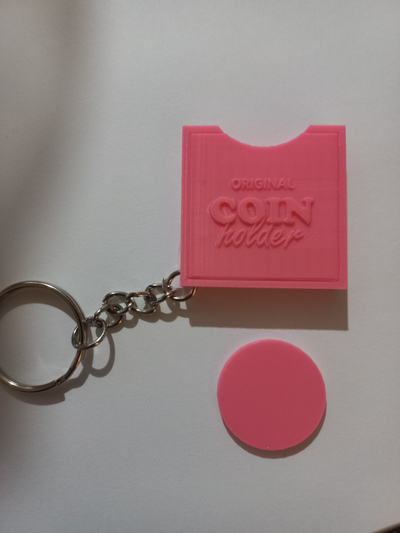 keychain shoppingcoin holder by tatteljeeke art models 3d print model - Mito3D