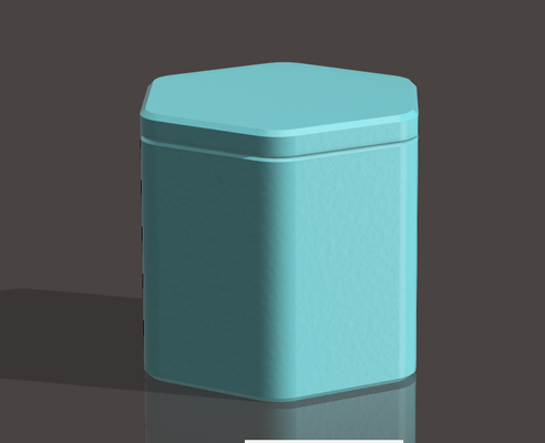 hexagonal storage container by carter wyatt tools organizers hexagon hexagonalcontainer screwlid hexa 3d print model - Mito3D