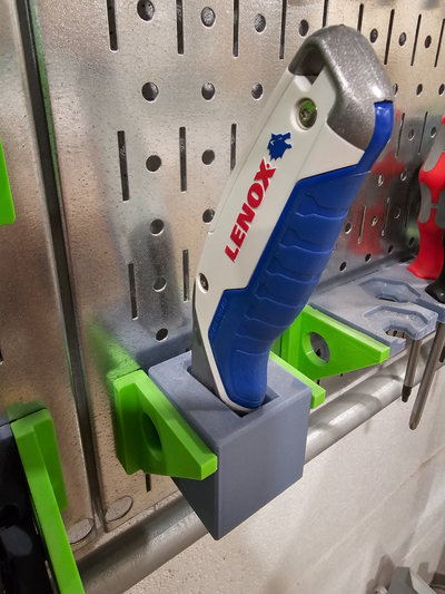 utilità coltello parete controllo montare by occludere utensili organizzatori pannello forato negozio falegnameria 3d print model - Mito3D