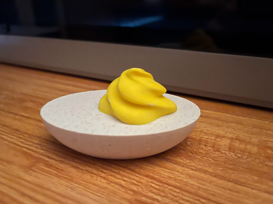 devilled egg by cgoodvin household decor devil 3d print model - Mito3D