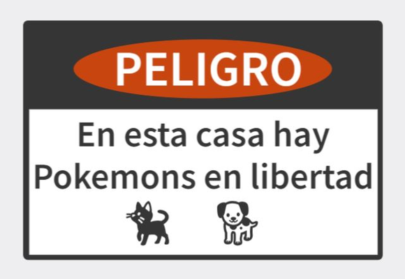 cartel pokemon animales by penana art signs & logos sign 3d print model - Mito3D